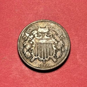 (1) �������A���e�B�[�N 1866�N 2�Z���g�d�� CHOICE F-FINE NICE DETAIL