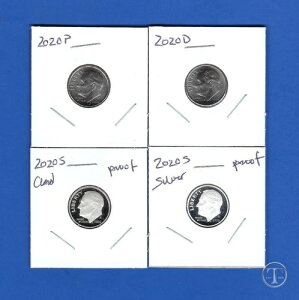 2020 PDSS �_�C�� - BU �v���X �N���b�h���V���o�[ �v���[�t �_�C�� �Z�b�g - PD from Rolls-4 Coins