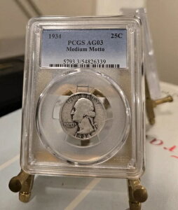 1934�N���V���g���N�H�[�^�[ - PCGS AG03 - ���^���b�g�[