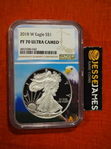 2018 W �v���[�t �V���o�[ �C�[�O�� NGC PF70 �E���g�� �J���I �n�N�g�E���V �R�A�z���_�[