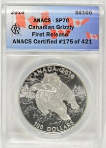 2014�N�J�i�_ 1�I���X ��� 100�h�� �O���Y���[�x�A ���C���h���C�t ANACS SP70 421����175����