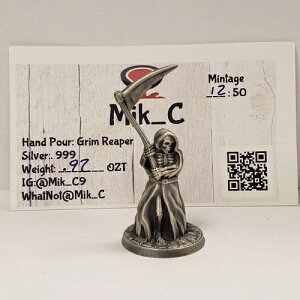 0.97�I���X .999 �V���o�[ �O�������[�p�[ - �n���h���C�h 3D �L���X�g by Mik_C - 12/50 - Q2549