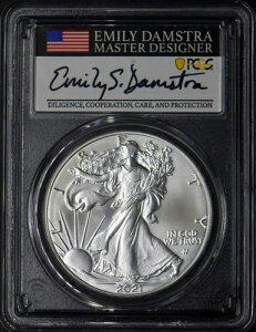 2021 T2 �A�����J�� �V���o�[ �C�[�O�� PCGS MS70 FDOI �u���b�N �R�A �_���X�g�� ?COINGIANTS?