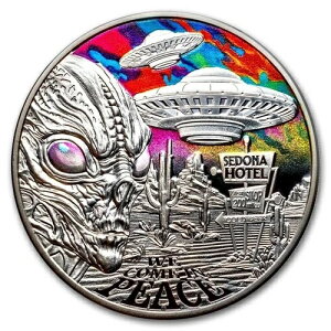 �j�E�G 2024 �G�C���A������ UFO ���ԉ~�� $1 1�I���X �V���o�[ �v���[�t BOX & COA�t��