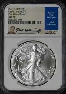 2021 T-2 �A�����J�� �V���o�[ �C�[�O�� - NGC MS70 FDOI Iskowitz �T�C������ - ?COINGIANTS?
