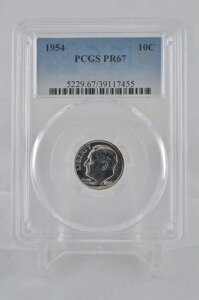 PR67 1954 PCGS �O���[�f�b�h �v���[�t �V���o�[ ���[�Y�x���g �_�C�� ���A UNC �i�`�������g�[���R�C��