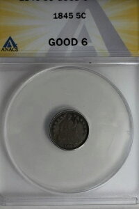 1845 .05 ANACS G 6 �n�[�t�_�C���A�V�[�e�b�h���o�e�B�n�[�t�_�C��