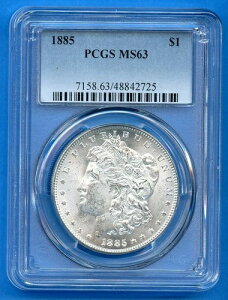 1885 P PCGS MS63 �����K����� 1�h�� �č������ǔ��s 1885-P MS-63 �u���X�g�z���C�g