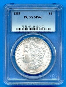 1885 P PCGS MS63 �����K����� 1�h�� �č������ǔ��s 1885-P MS-63 �u���X�g�z���C�g