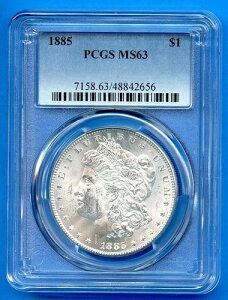 1885 P PCGS MS63 �����K����� 1�h�� �č������ǔ��s 1885-P MS-63 �u���X�g�z���C�g