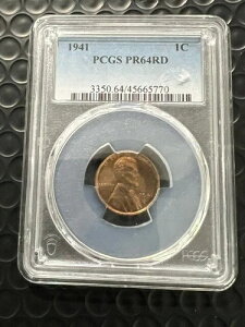 1c 1941 �v���[�t �����J�[�� �Z���g PCGS PF64RD ���b�h �v���[�t �E�B�[�g �y�j�[ PR PF