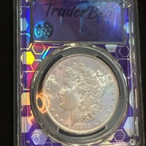 ??1885-O �����K���E�_���[!!MS-62 PCGS �h���b�s���O�E�g���[�_�[�E�x�A���!!??