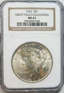 1922�N�s�[�X�_���[ NGC MS-63 �O���[�g�t�H�[���Y�R���N�V����
