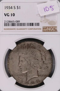 1934-S �s�[�X�V���o�[�_���[ NGC VG-10 #5-089