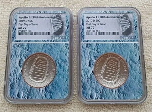 2 2019 D NGC MS 70 �������s �A�|��11�� ���ʒ���50���N�L�O�n�[�t�h��