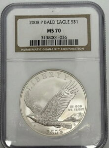 2008�N P NGC MS 70 �n�N�g�E���V�L�O���