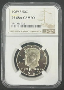 1969-S NGC PF68 �X�^�[�J���I �P�l�f�B�n�[�t�_���[ �h���PF68�J���I