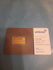 ���S�b�e�B�m gr2.5 UMICORE 999.9 N*A018285-