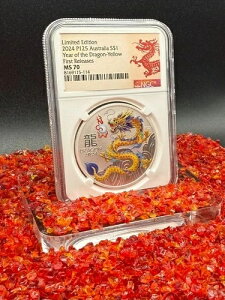 2024�N P125 �I�[�X�g�����A S$1 ���N �C�G���[ NGC MS70 FR ���b�h �~���g 193����1��
