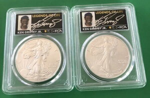 �P���E�O���t�B�[�E�W���j�A �I�[�g 2021 PSA/PCGS �V���o�[�C�[�O�� MS70 ���X�g1&2 �t�@�[�X�g���W�F���h���C�t