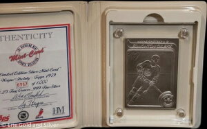 1979 Topps Highland Mint 4.25 oz Silver Wayne Gretzky NHL Mint-Card