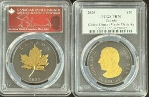 2025�N�J�i�_�h�� 20�h�� �����b�L �G���K���g ���[�v�� �}�b�g AG PR70 PCGS S. �u�����g���[�t���x��