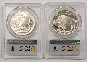 2001�N P&D �u���b�N�_�C�������h �V���o�[ �A�����J�� �o�b�t�@���[ �R�C�� �Z�b�g PCGS PR70DCAM & MS70