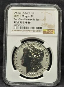 2023 S �����K�� �h�� - $1 - NGC REV PF69 UC - �V���o�[ �R�C�� - �u���E�� ���x��