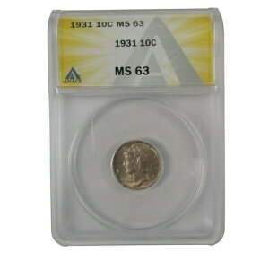 1931�N �}�[�L�����[�_�C�� MS 63 ANACS �V���o�[ ������ 10�Z���g�R�C�� SKU:I23023