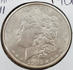 1900�N P $1 �����K�� �V���o�[ �_���[ �R�C�� Vam-11 �_�u�� �E�B���O �_�C ���o�[�X AVG UNC