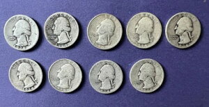9���Z�b�g - 1934�N P&D ���V���g�� �N�H�[�^�[ 90% �V���o�[�R�C�� - D �~���g�}�[�N�G���[