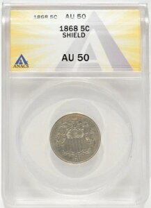 1868�N �V�[���h �j�b�P�� 5�Z���g ANACS AU50 5250847