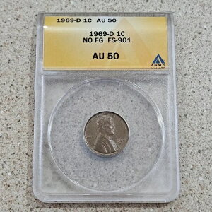 1969 D 1C �����J�[���L�O�Z���g�y�j�[�~���g�G���[�R�C�� ANACS NO FG FS-901 AU 50