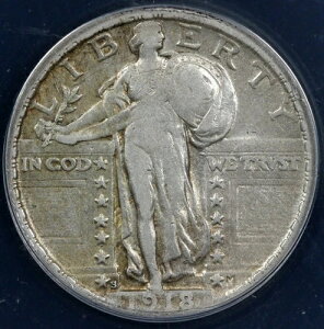 1918-S 25�Z���g �X�^���f�B���O���o�e�B�N�H�[�^�[ ANACS XF 40