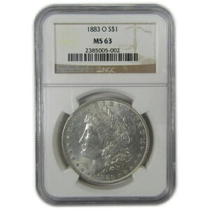 1883 O �����K���E�_���[ MS 63 NGC �V���o�[ ������ 1�h���R�C�� SKU:CP56