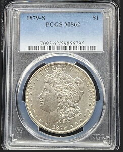 1879-S ���[�K���E�_���[ PCGS MS62 ���򂠂� �F�򂹂Ȃ� #41-7