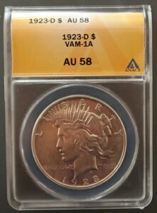 1923 D ANACS Graded AU 58 VAM 1A �_�C�K�E�W�X���[S in STATES�A�_�C�u���C�N�g�b�v�I�uY