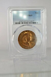 PR65 1961 PCGS�O���[�h �t�����N���� �V���o�[ �n�[�t�_���[ �v���[�t �����X�^�[�g�[�� ���A�R�C��
