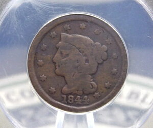 1844/81 �҂ݍ��݃w�A ���[�W�Z���g *44 Over 81* N-2 1c ANACS G6 #627 �ǍD ECC&C Inc