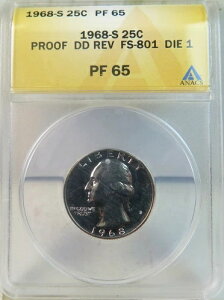 1968�N S ���V���g�� �N�H�[�^�[ ANACS PF65 *FS 801 DDR �_�C 1* BR