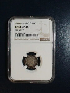 1905 O Barber Dime NGC FINE SILVER 10C �R�C���A�����ɔ����悤�ɉ��i�ݒ肳��Ă��܂�!
