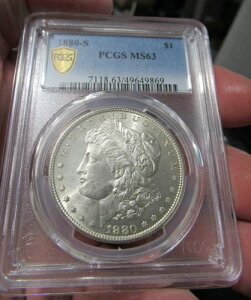 1880-S �␻�����K���h���AUNC�A���i�ʁA$1�APCGS MS63