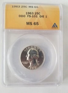 1963�N P ���V���g�� �N�H�[�^�[ 25�Z���g - �t�B���f���t�B�A������ - DDO FS-101 �_�C 1 ANACS MS65