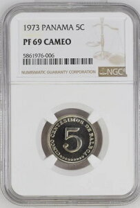 1973 �p�i�} 5 �Z���e�V���X - NGC PF 69 CAMEO - ���E�R�C��