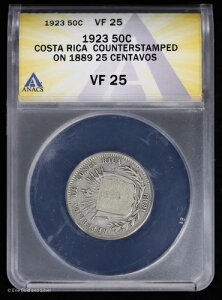 1923�N 50�Z���g �R�X�^���J 50�Z���e�B�� 1889�N 25�Z���g ANACS VF 25�ɍ���