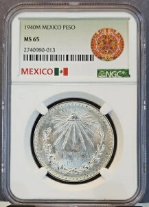 1940�N ���L�V�R �V���o�[ 1�y�\ �L���b�v�A���h���C�Y NGC MS 65 �f���炵������ ��� BU