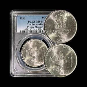 �`�F�R�X���o�L�A�B1968�N�A25�R���i�A��� - PCGS MS64 - Top Pop ?? �v���n���p��