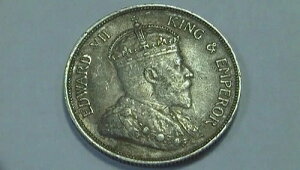 1908�N Straits Settlements 50�Z���g 1/2�h���ʐ^���Q�Ɛv������-