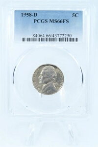 1958-D PCGS MS66FS �W�F�t�@�[�\���E�j�b�P�� �t���X�e�b�v�X �r�W�l�X�X�g���C�N 5C