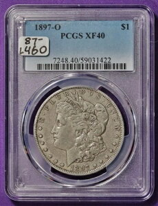 1897�N-O ���[�K���V���o�[�h�� PCGS�z���_�[�B XF40�B L460-